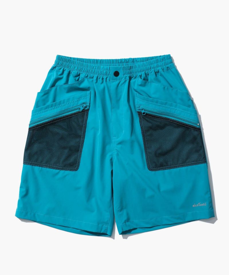 N/PUビッグポケットメッシュショーツ｜N/PUBIGPOCKETMESHSHORTS＜TURQUOISE＞