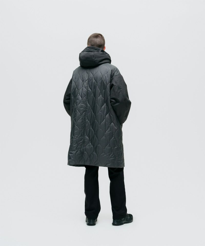 キルティングボディパディングコートEC限定│QUILTED BODY PADDING COAT EC限定＜BLACK＞