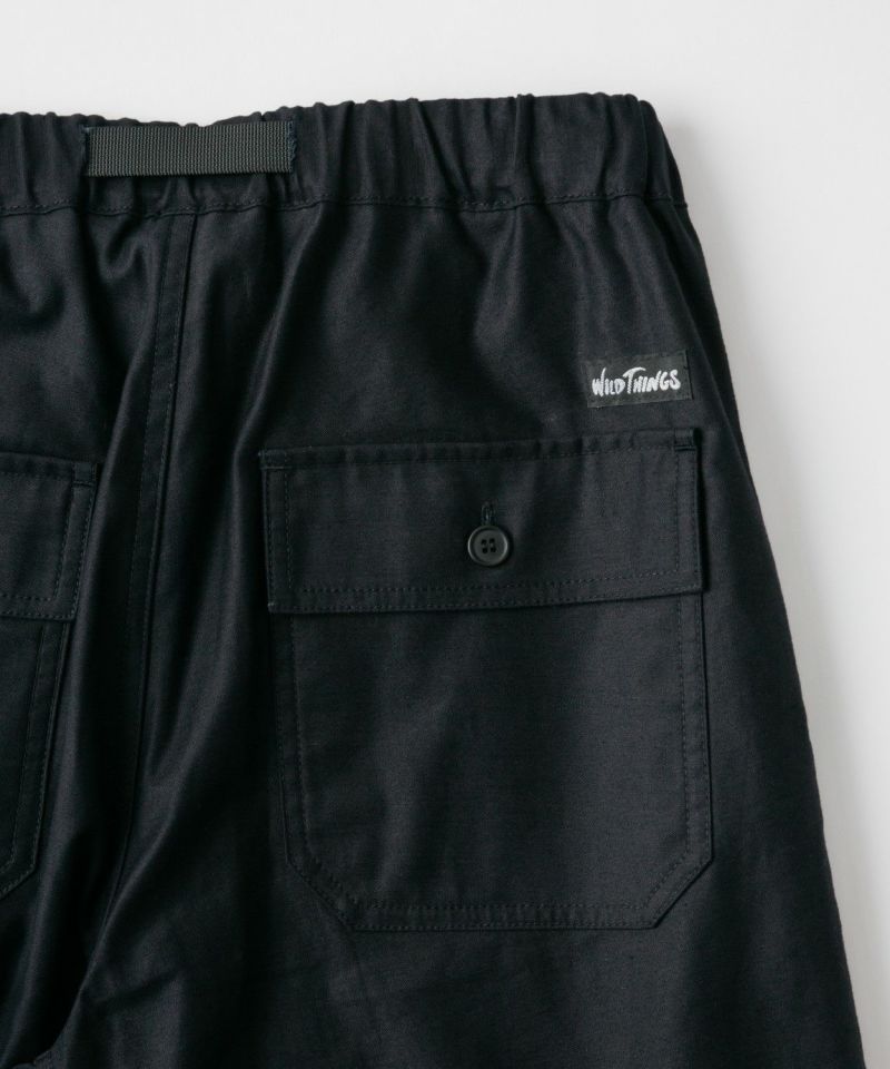ライト バックサテン クロップドパンツ│LIGHTBACKSATIN CROPP＜OLIVE＞