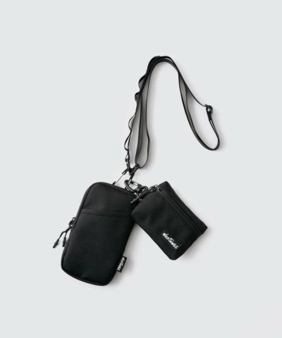 バッグポリー コーデュラ ストラップ ポーチ│BLACK