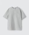 シアサッカー ヘンリー ポケット ティー│SEERSUCKER HENRY POC＜L.GREY＞