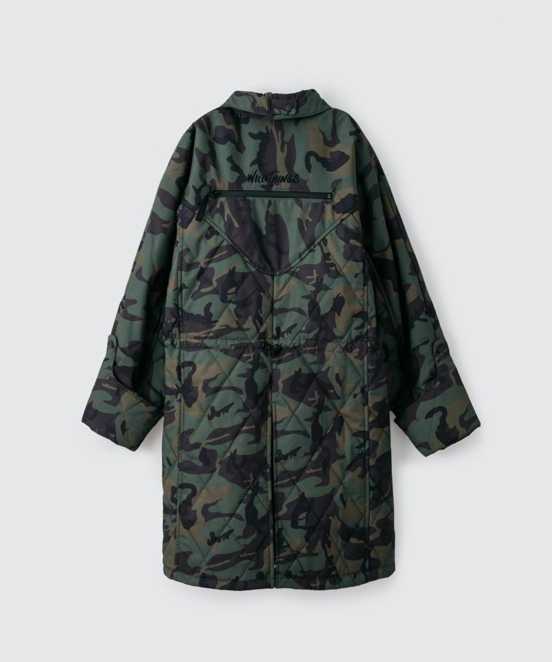 WILDTHINGS×JUNMIKAMI SHELL PADED COAT│シェルパデッドコート＜CAMO