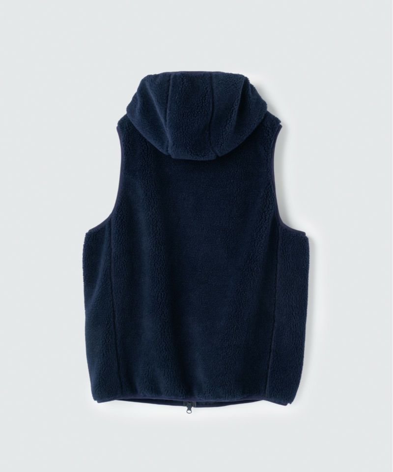 フラフィーボアフーデッドベスト│FLUFFY BOA HOODED VEST | ワイルド ...