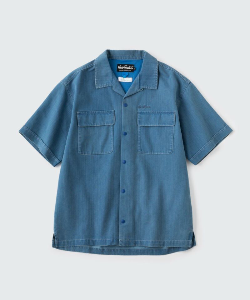 デニムオープンカラーシャツ | DENIM OPEN COLLAR SHIRT