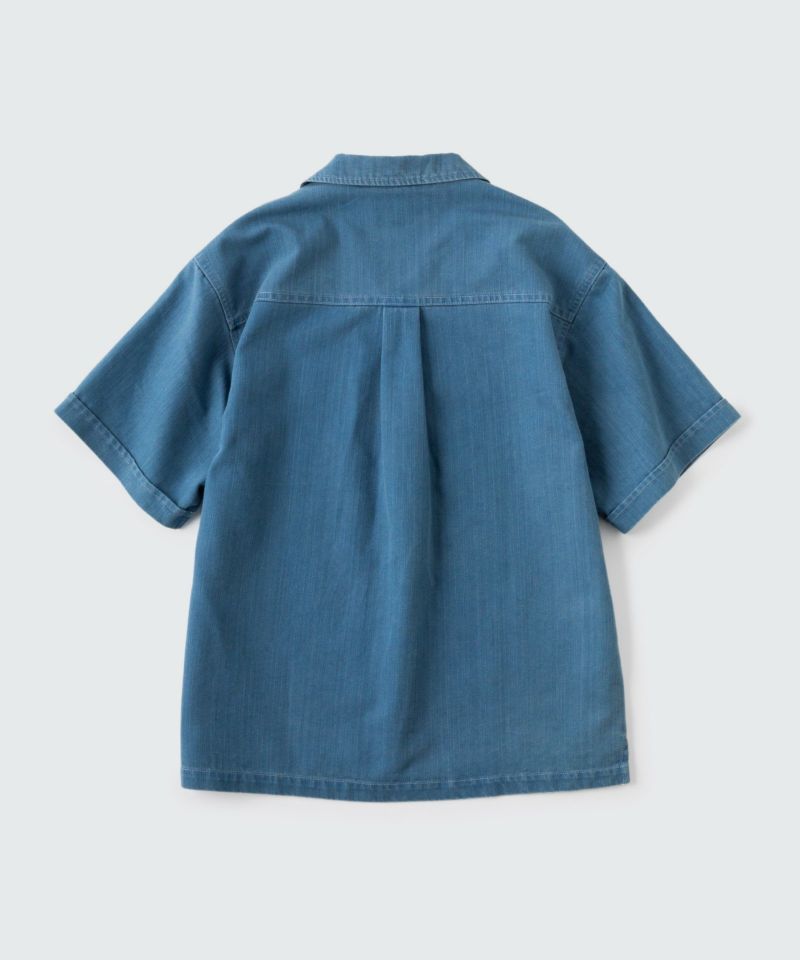 デニムオープンカラーシャツ | DENIM OPEN COLLAR SHIRT