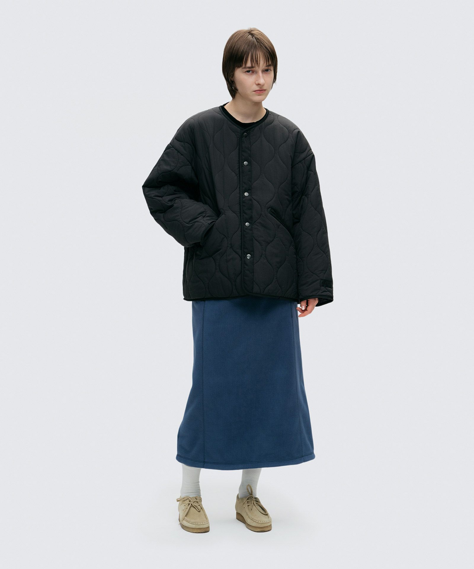 キルティングノーカラージャケット│QUILTING NO COLLAR JACKET 