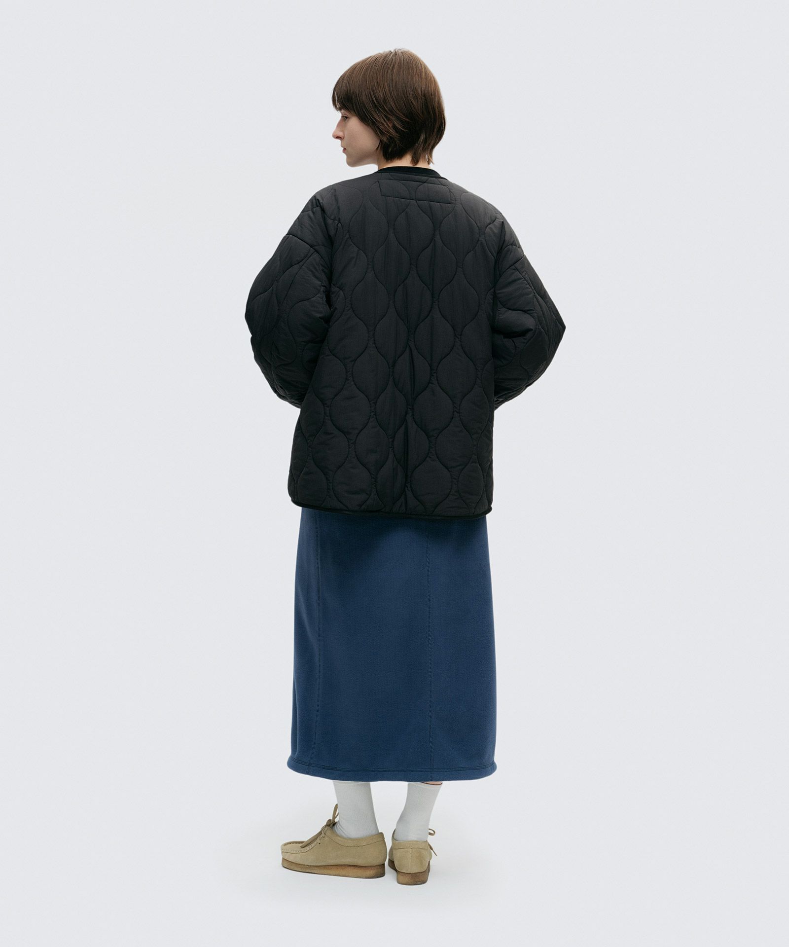 キルティングノーカラージャケット│QUILTING NO COLLAR JACKET 