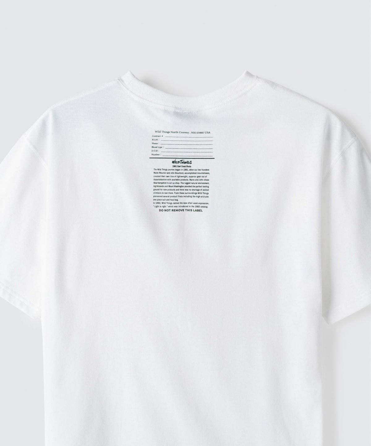 アーミータグプリントTシャツ│ARMY TAG PRINT TEE ワイルドシングス