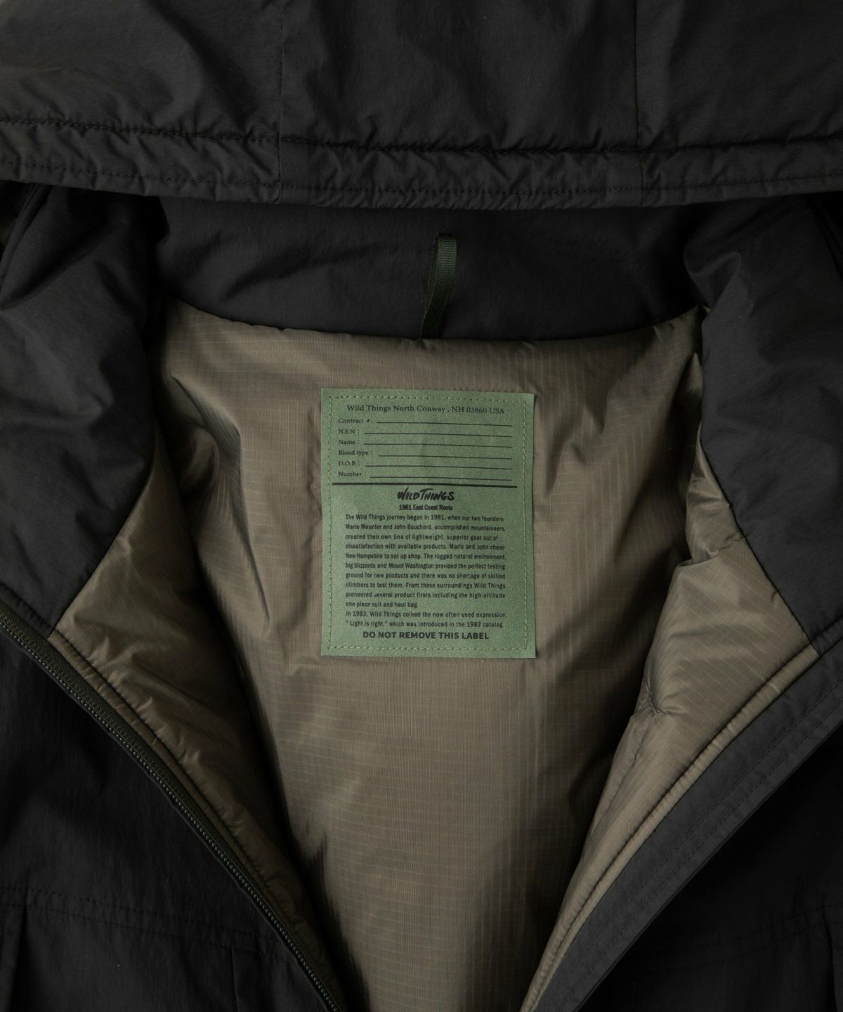 ショートモンスターパーカー│SHORT MONSTER PARKA ワイルドシングス